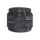 Hades 47" Black Faux Marble Indoor/Outdoor Concrete Coffee Table
