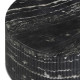 Hades 47" Black Faux Marble Indoor/Outdoor Concrete Coffee Table