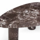 Libby 2-Piece Faux Red Levanto Marble Indoor/Outdoor Nesting Coffee Table Set