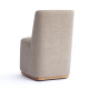 Melissa Performance Fabric Rolling Dining Chair