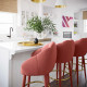 Myla Performance Velvet Swivel Stool