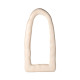 Kaia 32"X64" Cream Textured Small Floor Mirror