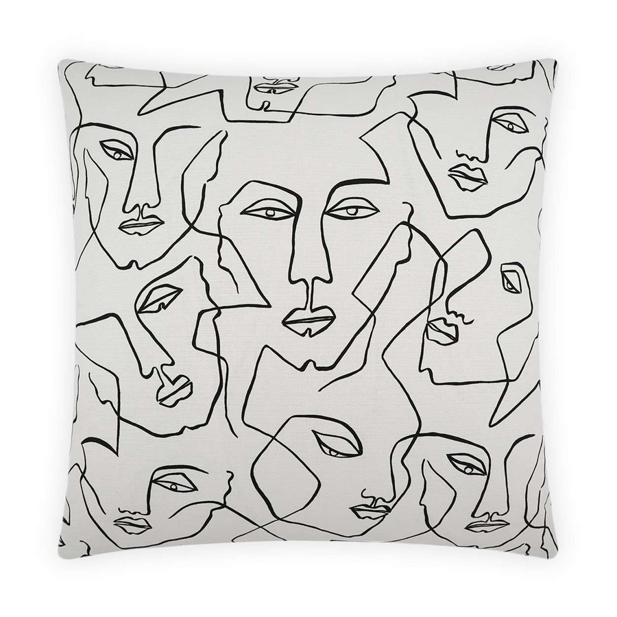 Face Up White Cushion | BeBoldFurniture
