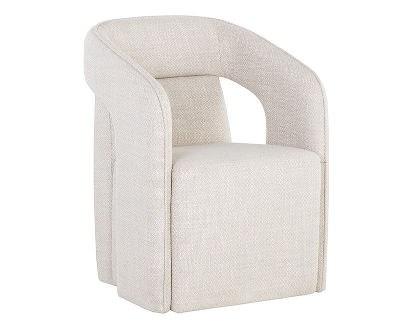 Buy Kendrick Wheeled Dining Armchair in Houston | Dining Room | BeBoldFurniture