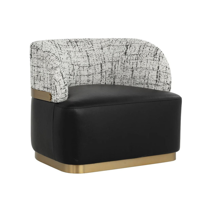 Brinda Bravo Black Swivel Lounge Chair in Houston | BeBoldFurniture
