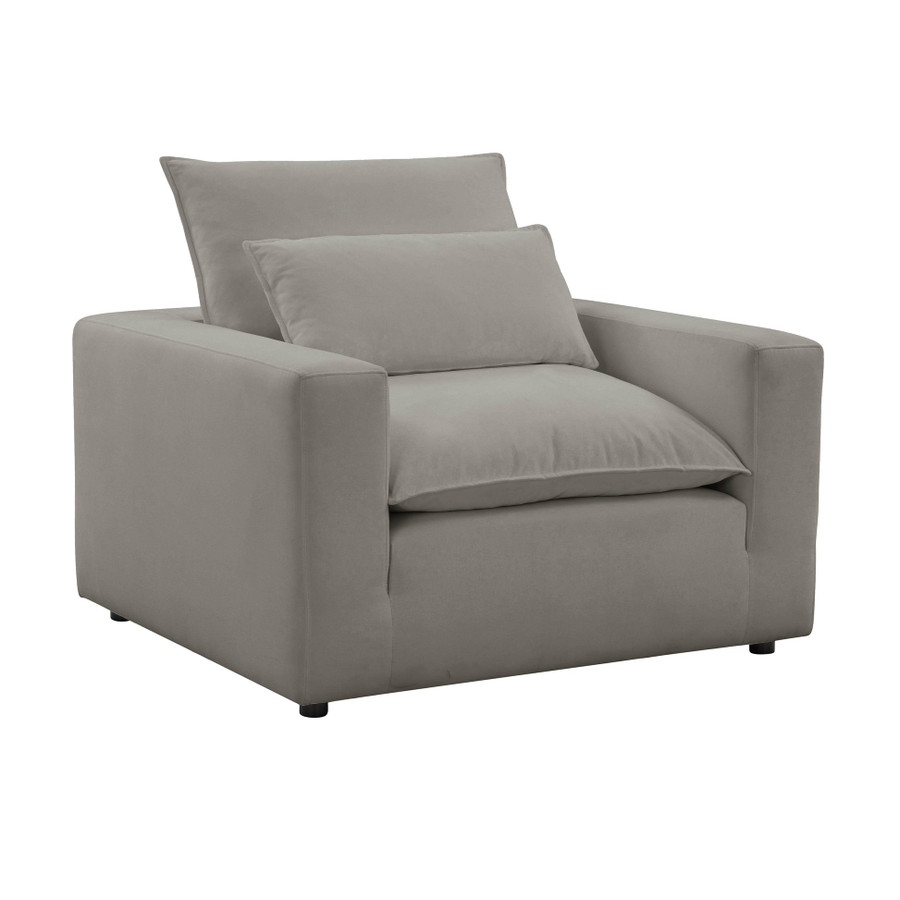 Cali Slate Performance Fabric Arm Chair | BeBoldFurniture