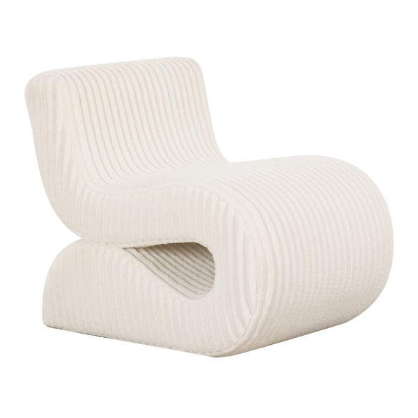 Senna Cream Oversized Corduroy Accent Chair | BeBoldFurniture