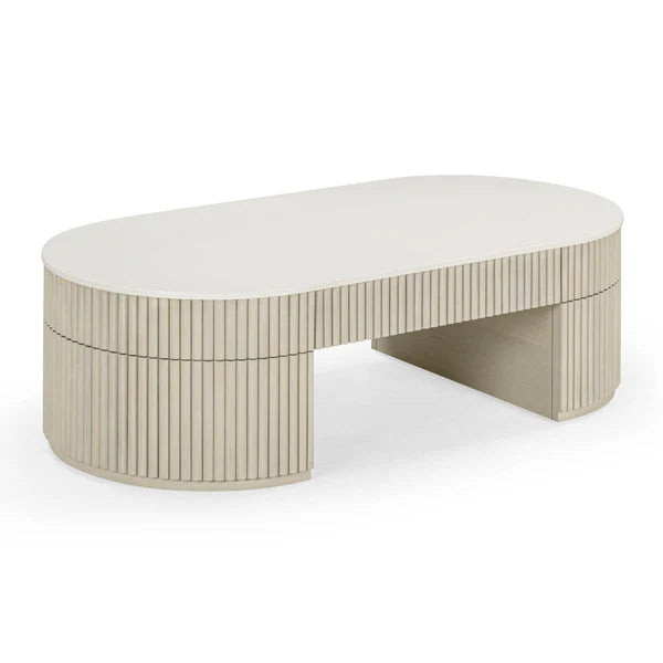 Bella Cream Large Storage Coffee Table | BeBoldFurniture