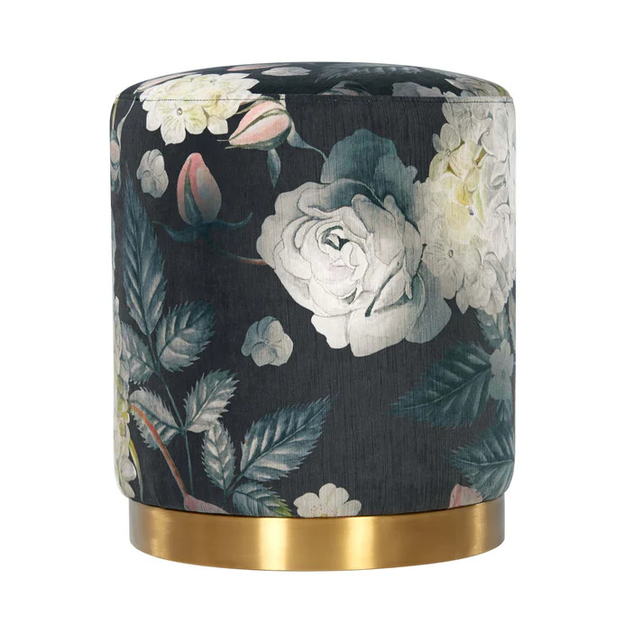 Opal Performance Velvet Ottoman