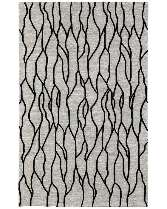 8734F Black/Taupe Rug | BeBoldFurniture