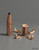 TA-Munition 7x64 135gr 8,7g Lehigh TXC - Bild des Geschosses intakt und nach Beschuss