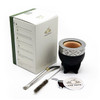 Che Mate Imperial Mate Set Handcrafted Leather Mate Gourd with Stainless Steel Straw & Cleaner Mate de Calabaza