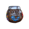 Mate Hand-Painted Lacquered Calabash Mate Cup - La Boca Caminito Design, Handcrafted Gourd Mate