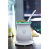 Mate Eléctrico Keeps Warm Con Base Inductiva Electric Stainless Steel Mate USB Connection Cordless Mate With Inductive Base Straw Included Cell Phone Charger Base & Yerba Bowl Packaging Yerbero