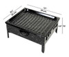 Mini Hot Tray Meat Warmer Brasero de Mesa Enlozado Parrilla de Asado