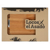 Locos x El Asado Premium Eucalyptus Platter Board, 20 cm x 30 cm / 7.87" x 11.81"
