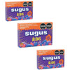 Sugus Ácidos Sour Candies - Cherry, Blueberry & Grape, 50 g / 1.76 oz (pack of 3)
