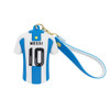 Messi Argentina Jersey Keychain with 3 Star Crest