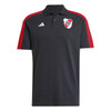 Adidas River Plate DNA Black Polo Shirt for Men Chomba Polo Hombre 24/25