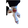 Un Poco de Ruido Crew Socks White Caña OooAaa, 100% Cotton (One Size Adult)