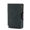 Kyma Black Wallet Doble Tarjetero Minimalist Anti-RFID Design, Compact Size – Billetera Segura