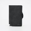 Kyma Black Wallet Doble Tarjetero Minimalist Anti-RFID Design, Compact Size – Billetera Segura