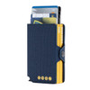 Kyma Official CABJ Xeneize Double Yellow RFID Wallet - Secure Licensed Boca Juniors Product