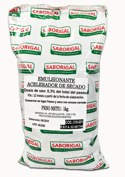 Saborigal Emulsionante Acelerador de Secado Fast Drying Emulsifier Professional Cooking, 1 kg / 2.2 lb bag