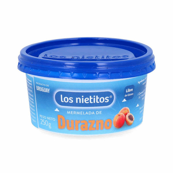Los Nietitos Mermelada de Durazno Clásica Classic Peach Marmalade, 250 g / 8.8 oz