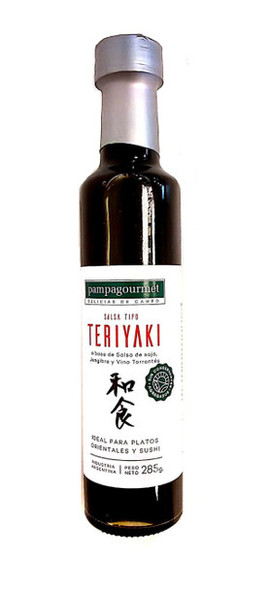 Pampa Gourmet Teriyaki Sauce with Soy Sauce, Ginger & Wine, 285 g / 9.64 oz
