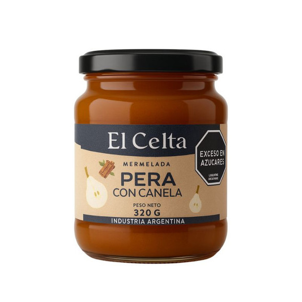 El Celta Pear & Cinnamon Jam in Glass Jar, 320 g / 11.29 oz