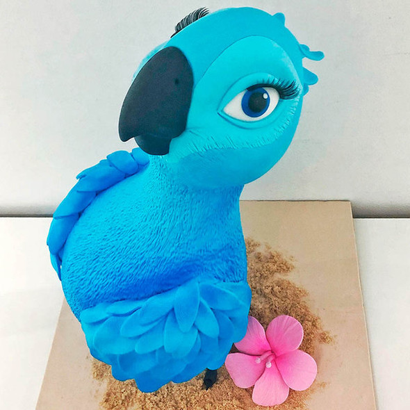 Pasta Ballina Sky-Blue Fondant Formula H Dulce de Leche-Flavored Cake Covering Pasta Para Cubrir Tortas, 500 g / 1.1 lb bag