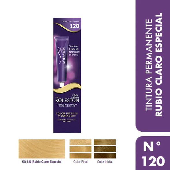 Koleston Color Intenso Duradero Rubio Claro Especial Dye N° 120 Light Blonde Special