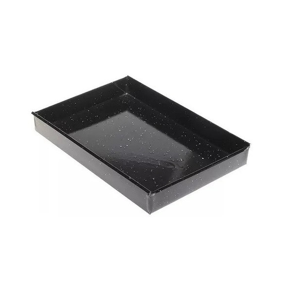 Asadera Grande Enlozada Enameled Square Roasting Pan for Oven, 35 cm x 45 cm / 13.8" x 17.7" (Large)