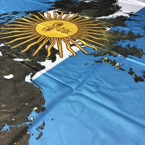 Bandera Malvinas Argentinas  Argentinian Flag Polyester Flag Vivid Colors - For Indoors, Outdoors & Mast, 90 cm x 150 cm / 35.4" x 59"