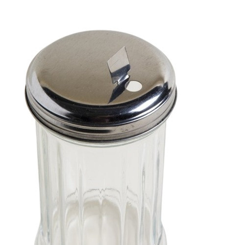 Azucarera de Vidrio Retro Sugar Dispenser with Pouring Spout Sugar or Cheese Shaker Glass Jar Cointainer
