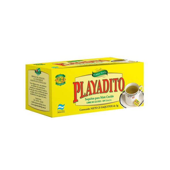 Playadito Mate Cocido Yerba Mate In Bags (box of 25 bags)