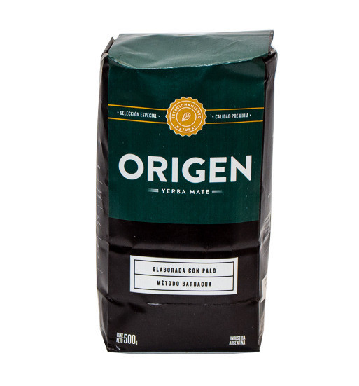 Origen Yerba Mate Traditional, Intense and Slightly Smoked with Traditional Barbacuá Drying  (500 g / 1.1 lb)