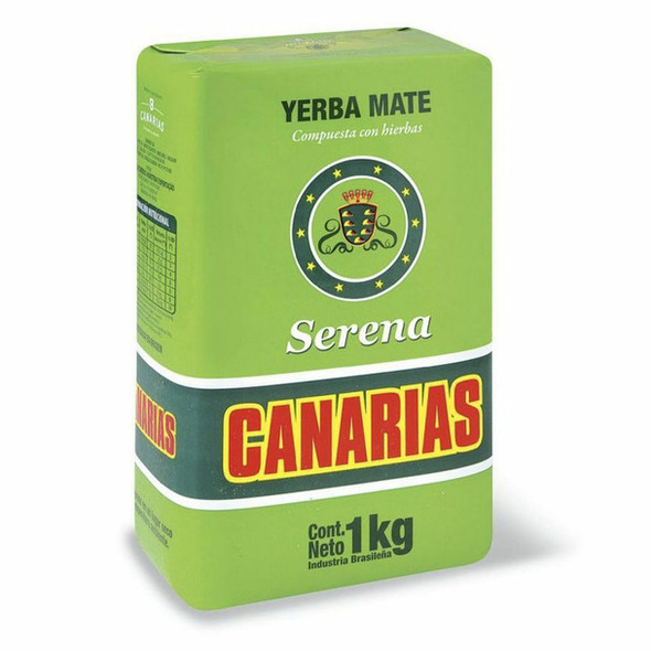 Canarias Yerba Mate Serena from Uruguay, 1 kg / 2.2 lb (pack of 8)