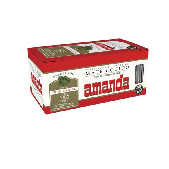 Amanda Mate Cocido Sin Ensobrar Yerba Mate In Bags (box of 25 bags)