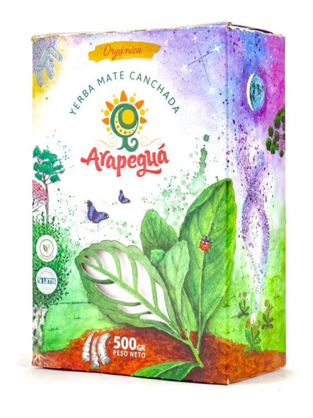 Arapeguá Yerba Mate Canchada Certified Organic Special for Tereré, 500 g / 1.1 lb