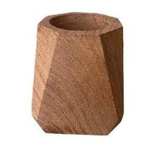 Mate Geométrico Algarrobo Carob Mate Geometric Design Solid Wood with Slight Sweet Aroma