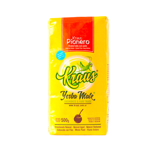 Kraus Yerba Mate Pionero - Con Palo, Unsmoked (500 g / 1.1 lb)