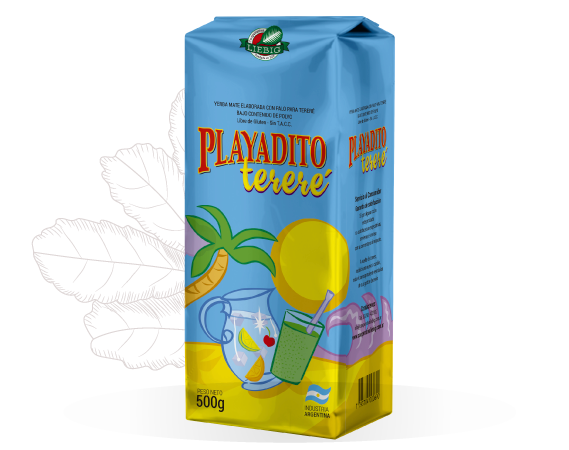 Playadito Yerba Mate for Tereré Low Powder from Colonia Liebig - New Packaging, 500 g / 1.1 lb
