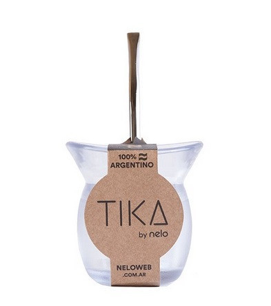 Mate Tika with Self-Extracting Yerba Mate Gourd by Nelo - BPA Free (Various Colors Available)
