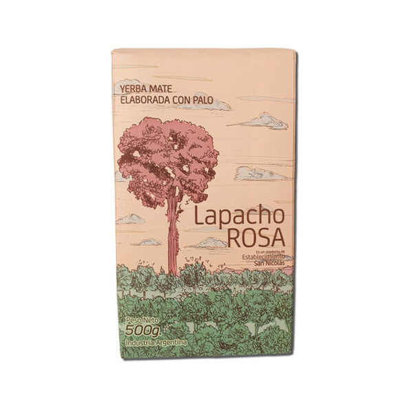 Lapacho Rosa Yerba Mate with Stems Herbal Infusion, 500 g / 17.6 oz