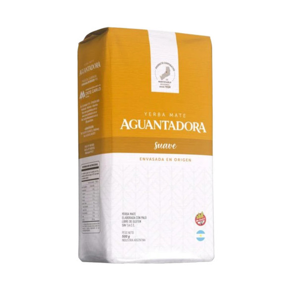 Aguantadora Yerba Mate Suave Soft Brew from Monte Carlo Cooperative, 500 g / 1.1 lb