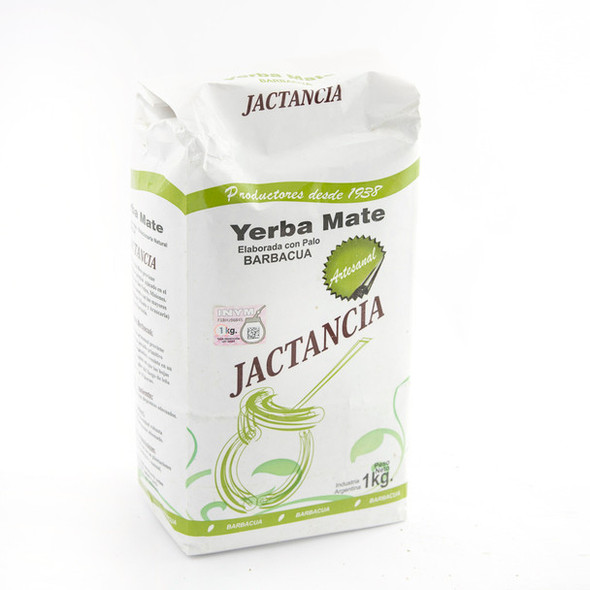 Jactancia Yerba Mate with Stems Slightly Smoked with Traditional Barbacuá Drying, 1 kg / 2.2 lb