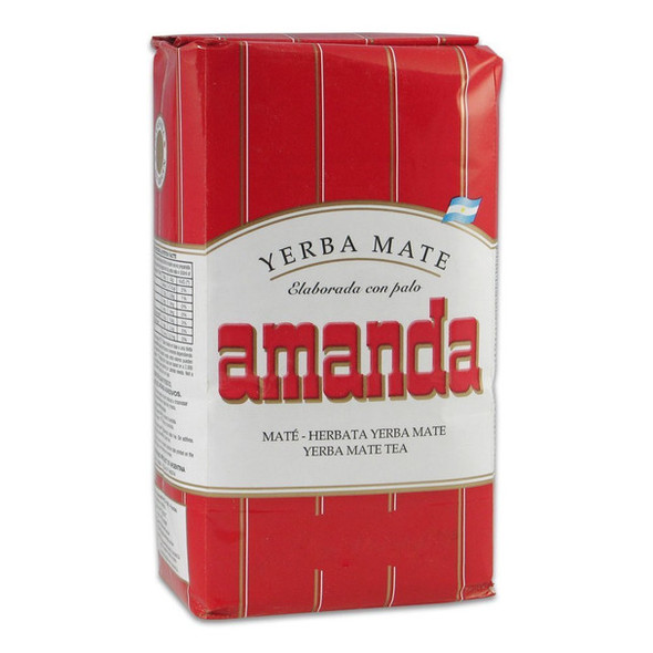 Amanda Yerba Mate with Traditional Stick Cut for Authentic Argentine Flavor, 500 g / 1.1 lb (bulk of 10)