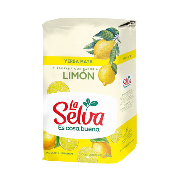 La Selva Yerba Mate with Lemon Flavor, 1 kg / 35.27 oz
